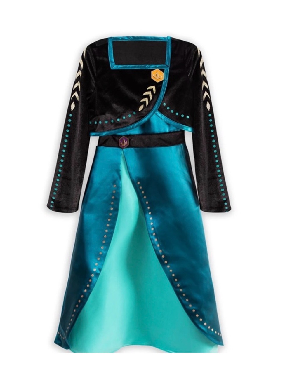 Disney Frozen Anna Costume 7/8 Deluxe Coronation Halloween Princess Queen Dress